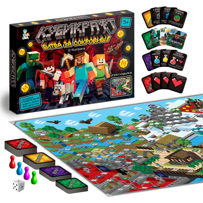 Jeu "Кубикрафт" Bitwa за сокровища