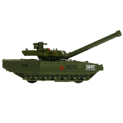 ARMATA-12-AR 335857 Модель металл АРМАТА ТАНК Т-14 АРМИЯ РОССИИ 12 см, башня, инерц, зелен, кор. Тех