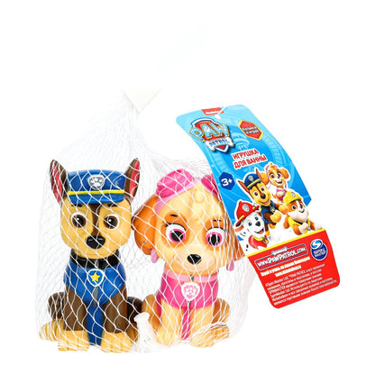 LXCHASE-SKY-DOGP-NW Игрушка для ванны Чейз и Скай 10 см Щенячий Патруль 2 шт. в сетке КАПИТОШКА в ко