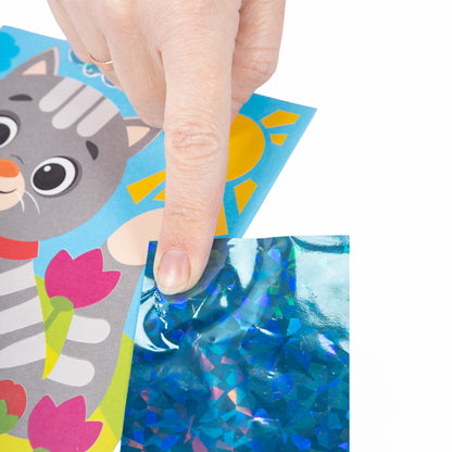 Набор для творчества. Аппликация фольгой "Единорог" размер 138х165 мм (конверт, 6 цв)