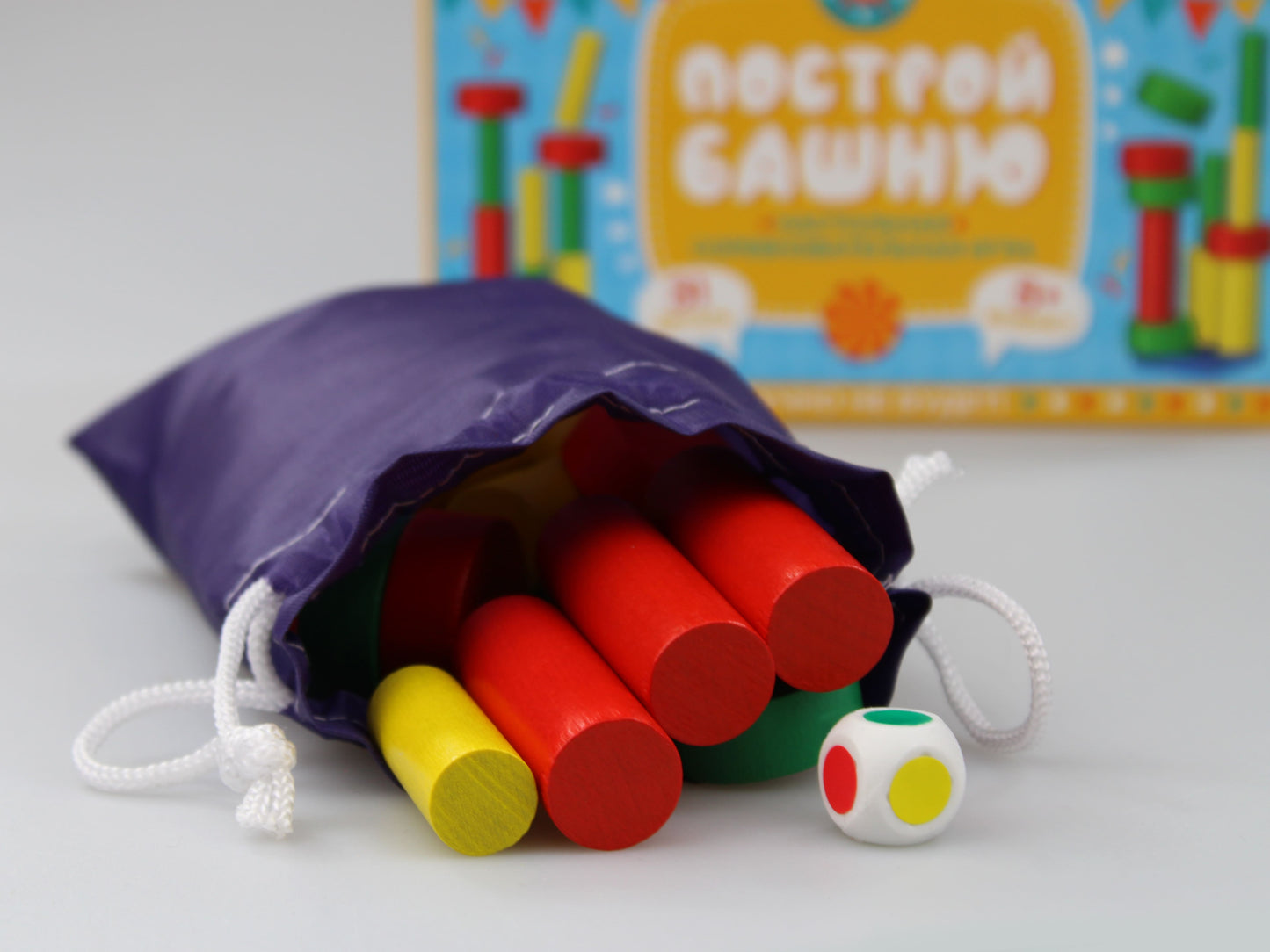 Игра настольная "Построй башню" (для большой компании) серия АКТИВ время