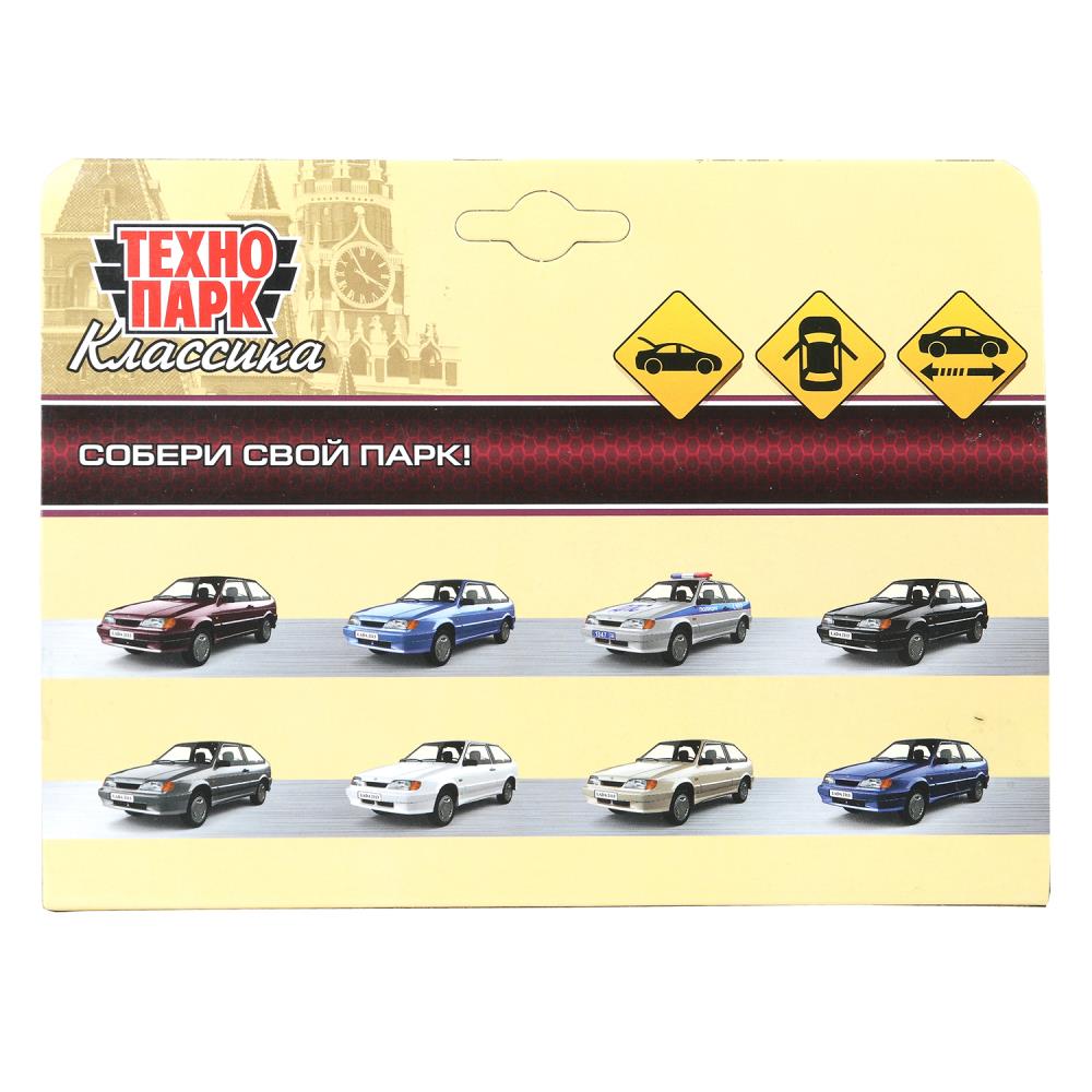 Машина металл ваз-2113 12 см, двери, багаж, инер,белый, кор. Технопарк в кор.2*36шт