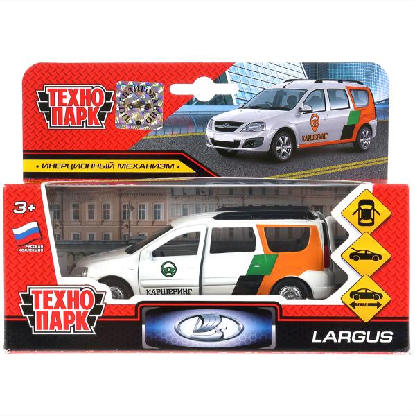 Машина металл LADA largus каршеринг 12см, откр.двери, багажник, инерц. в кор. Технопарк в кор.2*24шт