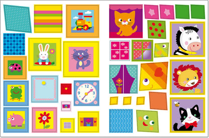 Геометрические наклейки. Квадрат