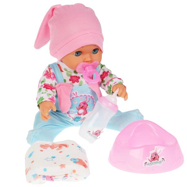 Пупс озвуч ЭНЧЕНТИМАЛС Бри Кроля 30см, пьет, пис, закр глазки, 40 фраз, 4 акс КАРАПУЗ в кор.12шт