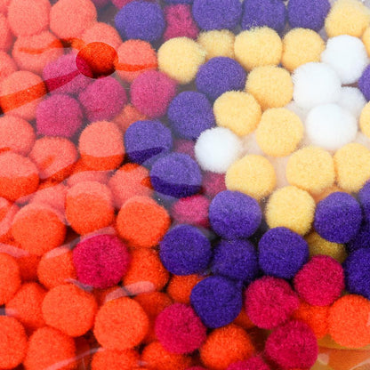 Application de pompons 17*23 cm dans un sac de 100 pièces