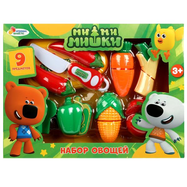 Набор овощей, Ми-ми-мишки 9 prедметов, кор.29,5*22*5,5см ИГРАЕМ ВМЕСТЕ в кор.2*24шт