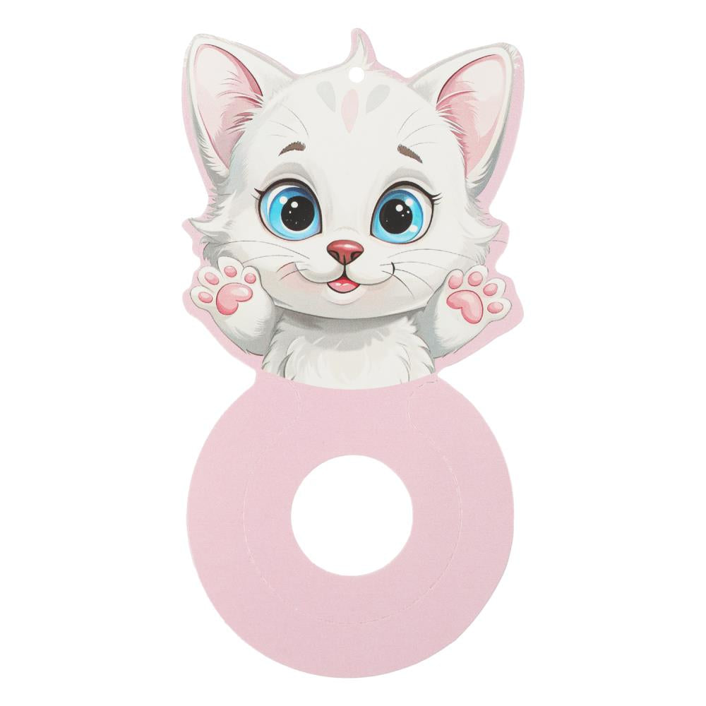 Брелок с помпоном, кошечка MultiArt в кор.40шт