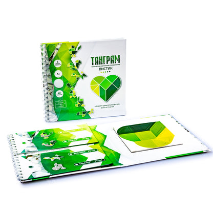 ИГРА МАГНИТНАЯ ГОЛОВОЛОМКА ТАНГРАМ "ЛИСТИК" в кор.50шт