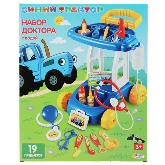 Набор Синий Доктор ТРАКТОР вода, кор.30*36,5*14см ИГРАЕМ ВМЕСТЕ в кор.24шт