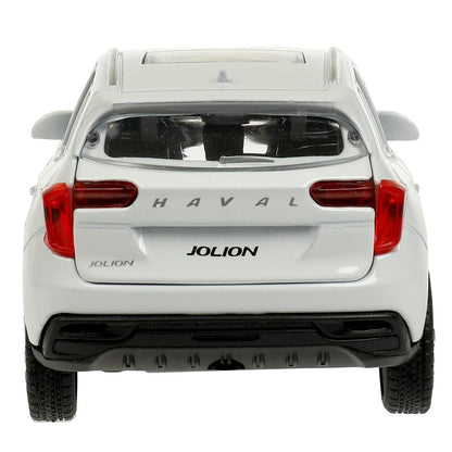 Машина metal haval jolion 12 см, двери, багажник, белый, кор. Технопарк в кор.2*36шт