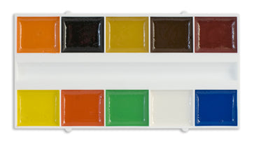 Краски акварельные медовые 10цв FA-010-DALM