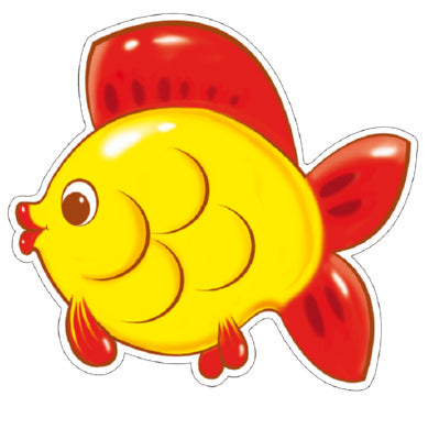 АКЦИЯ ФМ-10517 Плакат вырубной А4. Рыбка (с блестками в лаке)