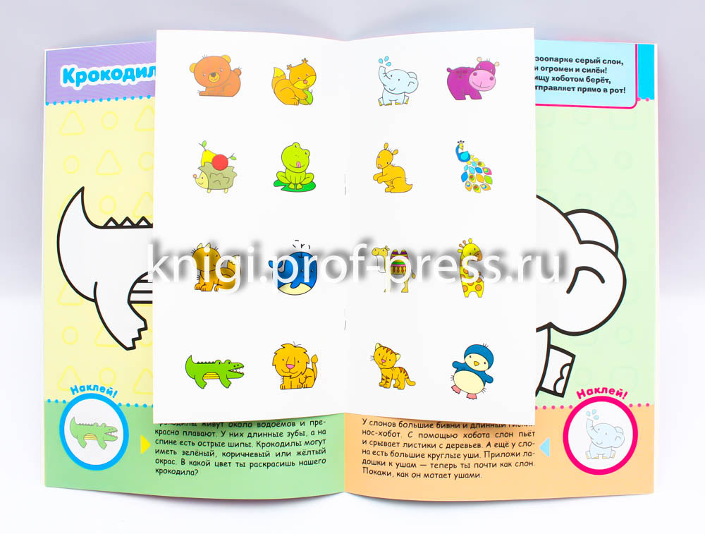 ПЕРВАЯ РАСКРАСКА С ЗАДАНИЯМИ. ДИКИЕ ЖИВОТНЫЕ