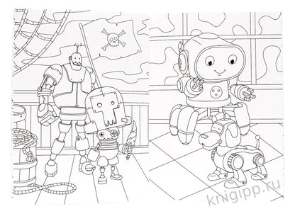 РАСКРАСКА ТОЛЬКО ДЛЯ МАЛЬЧИКОВ. РОБОТЫ