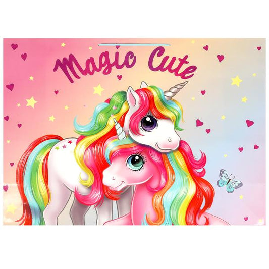 Пакет подарочный глянцевый xxxl,единороги,190 гр/м2 ЧУДО ПРАЗДНИК в кор.5*12шт