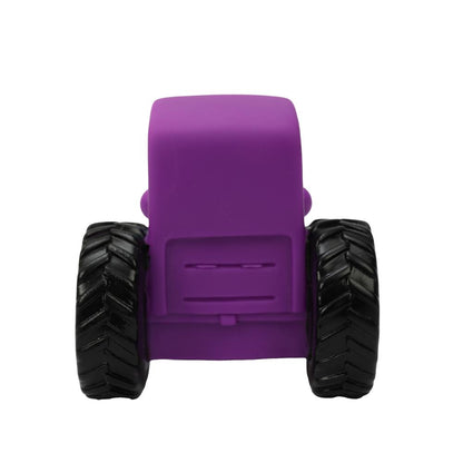 Игрушка пластизоль для ванны СИНИЙ ТРАКТОР 10 см, 1шт, сетка фиолетовая КАПИТОШКА в кор.50шт