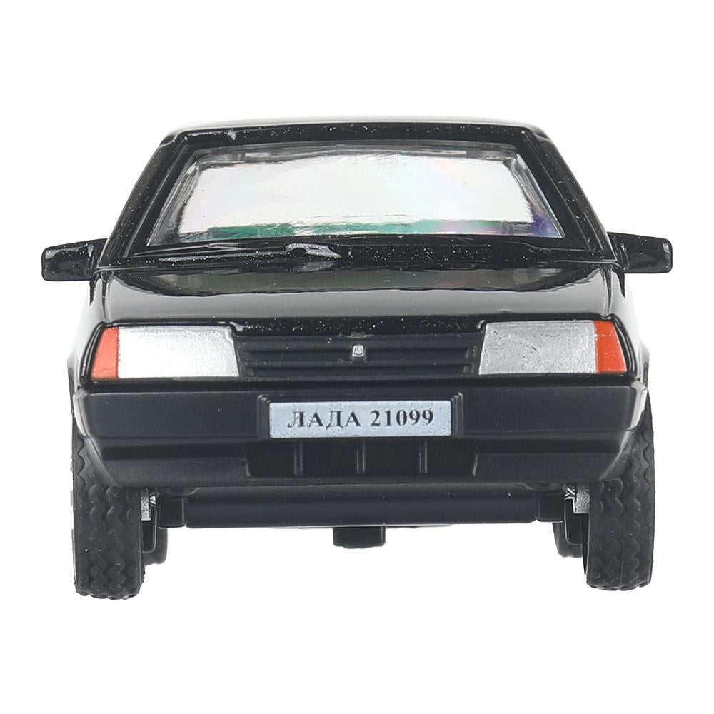 Машина металл LADA lada 21099 длина 10,5 см, инерц, черный, кор. Технопарк в кор.2*36шт