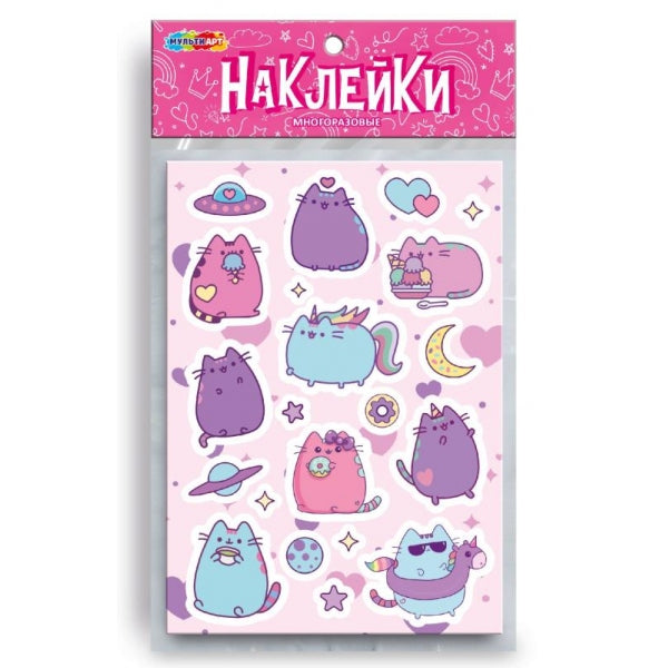 Наклейки бумажные, а5 пушин MultiArt в кор.10*50шт