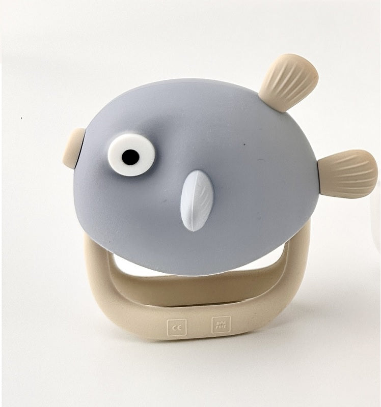 Angel dreams. SKT2010 Прорезыватель силиконовый "Рыбка" (голубой)