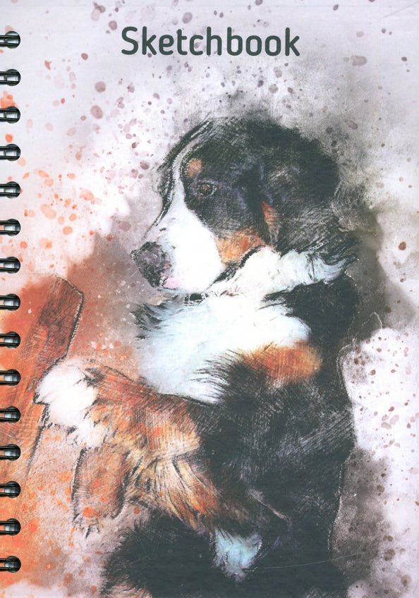 Скетчбук 100л,А5,спир.Собака 05397