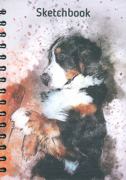 Скетчбук 100л,А5,спир.Собака 05397