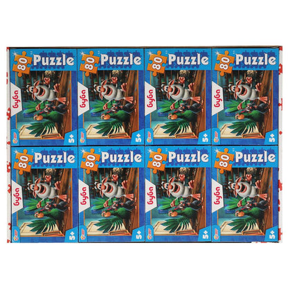 Буба. Пазлы классические в коробке. Пазл 80 деталей. Умные игры в уп.16шт в кор.8уп