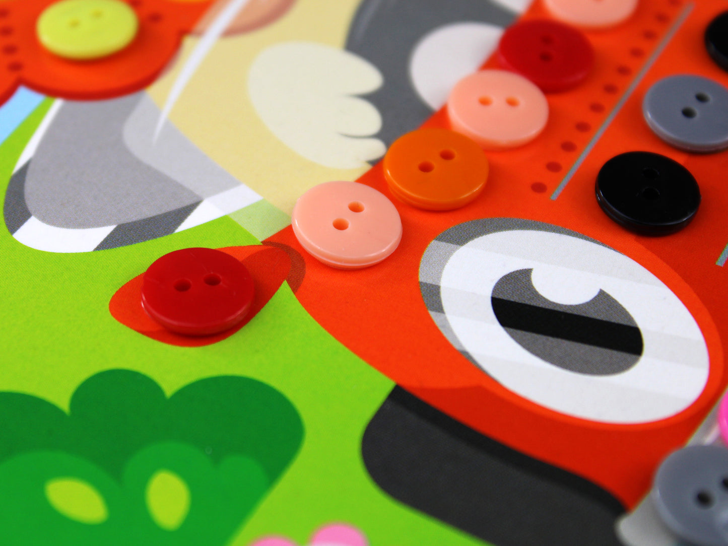 Аппликация из пуговиц "Львенок" 180х250 (европодвес)