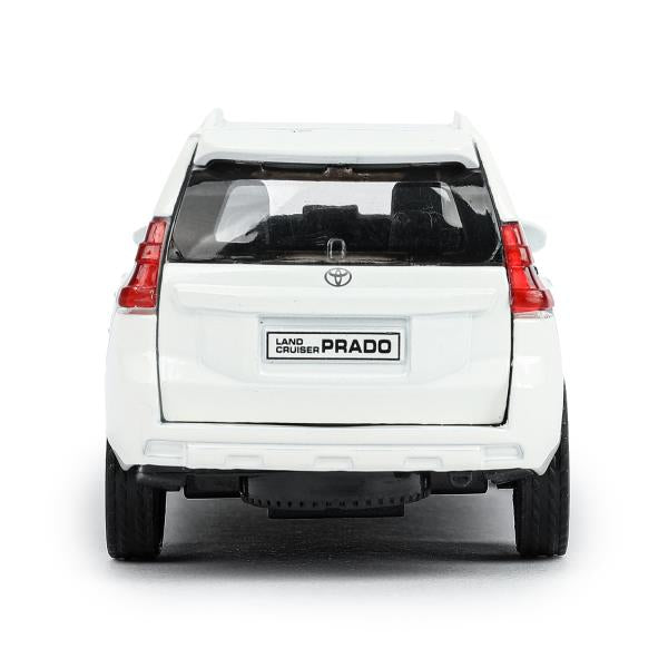 Машина металл "TOYOTA PRADO", длина 12см, открыв. двери, инерц, БЕЛЫЙ в кор.Технопарк в кор.2*36шт