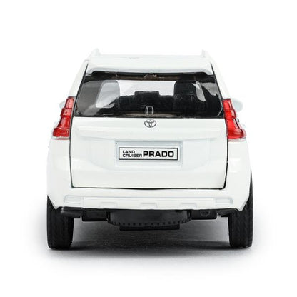 Машина металл "TOYOTA PRADO", длина 12см, открыв. двери, инерц, БЕЛЫЙ в кор.Технопарк в кор.2*36шт