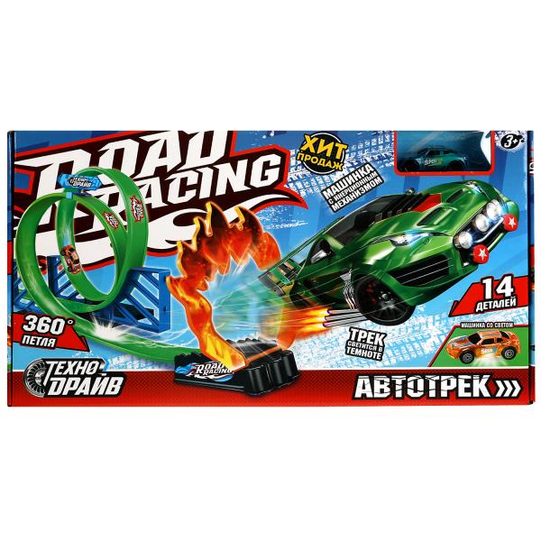 Le véhicule avec le bateau, la taille, le temps est en temps, cor.44,5*25,1*5,4 cm ТЕХНОДРАЙВ en cor.2*18шт