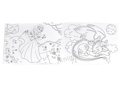 РАСКРАСКИ А5 эконом. альбомные. ДЛЯ ДЕВОЧЕК (новая)