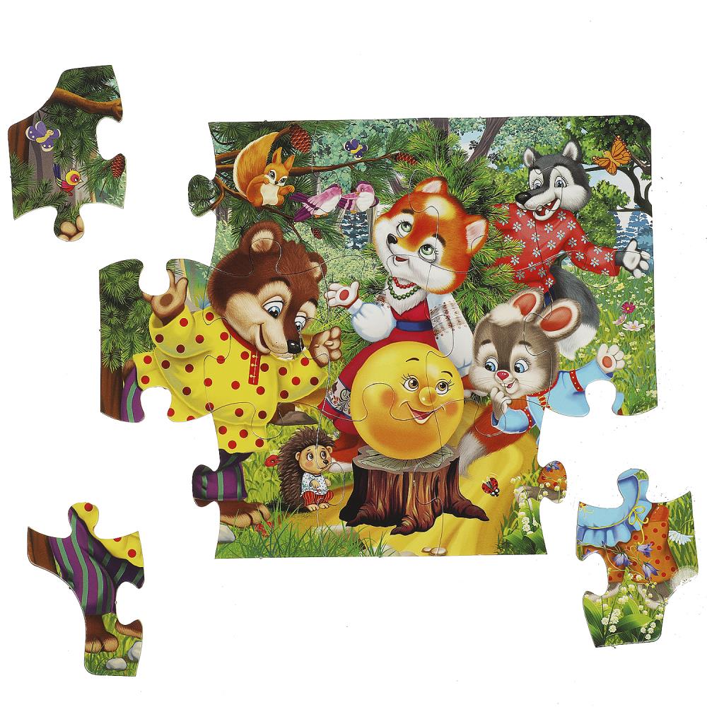 Колобок. Пазл в рамке. 15 деталей. Развивающие пазлы. 285х215х5 мм. Умные игры в кор.50шт