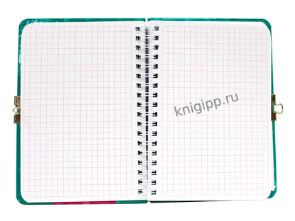 БЛОКНОТИК ДЛЯ СЕКРЕТИКОВ С ЗАМОЧКОМ. Бирюзовый