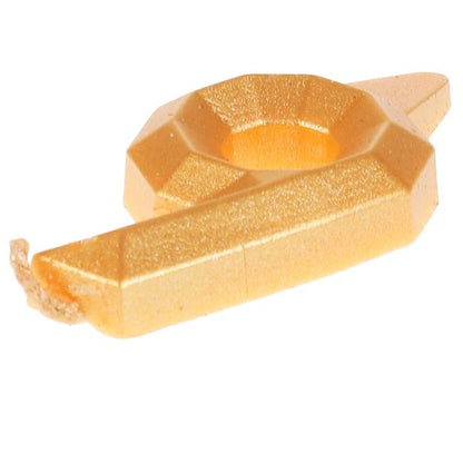 Свеча для торта, цифра "6" золото, блистер,с днем рождения ЧУДО ПРАЗДНИК в кор.48шт