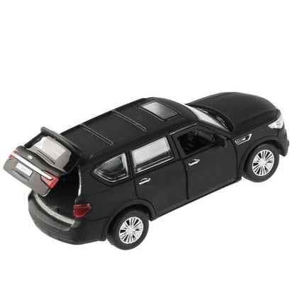 QX80-12MAT-BK (72) Машина металл INFINITI QX80, длина 12,5 см, двери, баг., инер, черный, кор. Техно