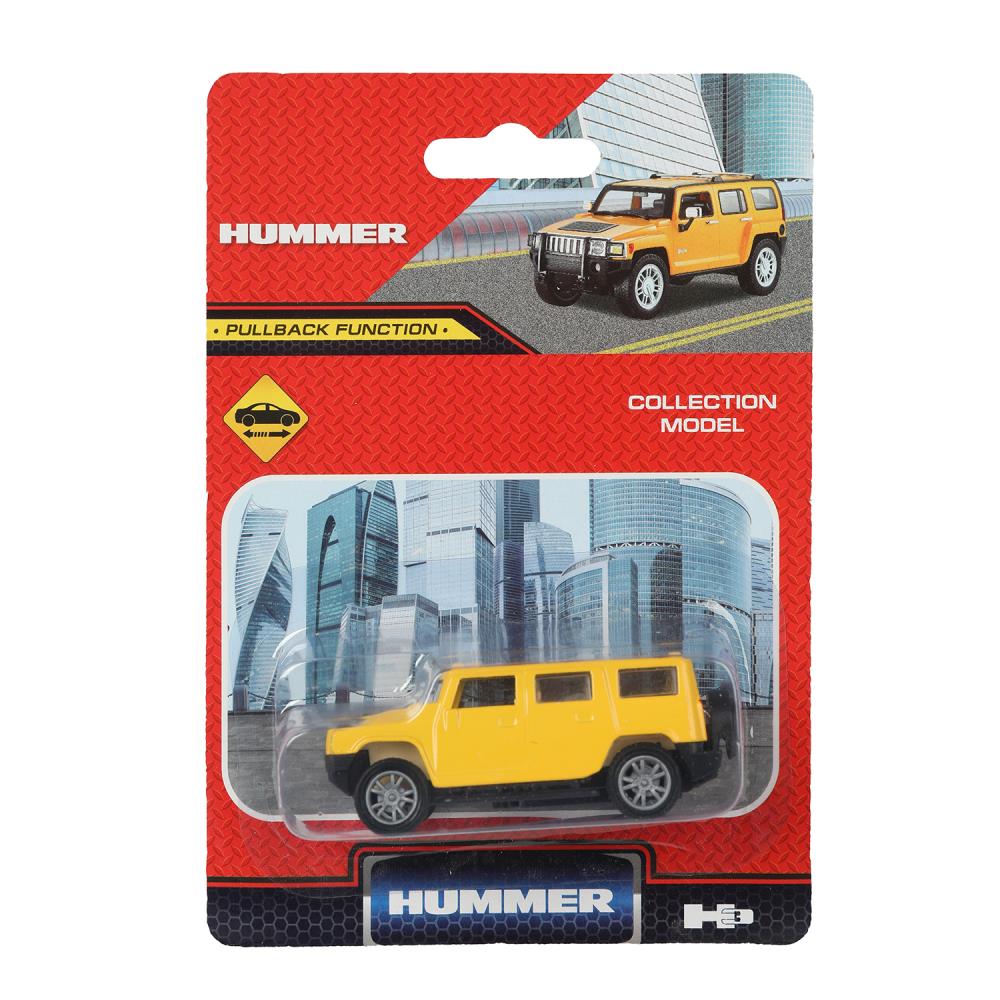 Машина металл hummer h3, размер 7,5 см, инерция, блистер Технопарк в кор.2*288шт