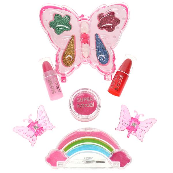 Косметика ДЛЯ ДЕВОЧЕК тени с блестками, помады, блески МИЛАЯ ЛЕДИ в кор.2*96шт