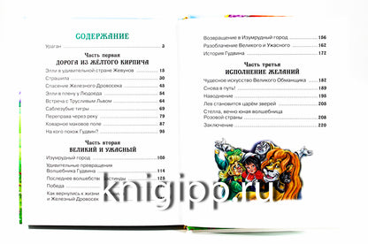 А.Волков. ВОЛШЕБНИК ИЗУМРУДНОГО ГОРОДА мат.ламин.,выбор.лак, тиснение 170х215