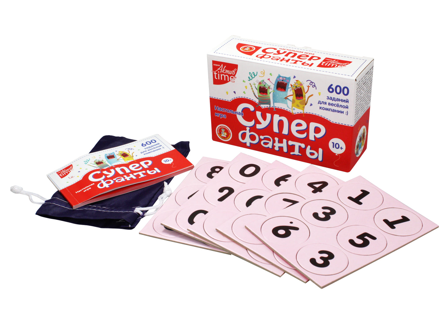 Игра настольная Супер фанты (600 заданий ). Серия АКТИВ time