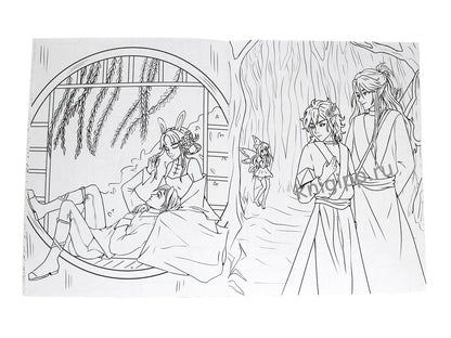 РАСКРАСКА АНИМЕ 16+ Мир фэнтези