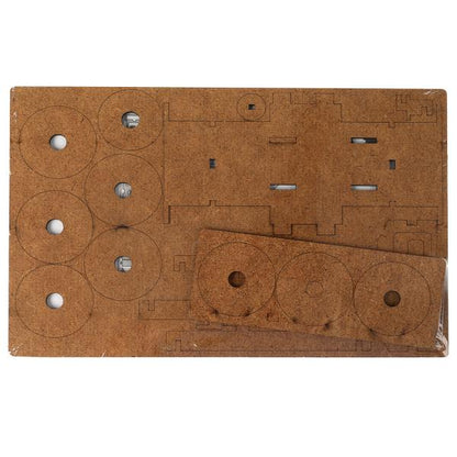 УАЗ конструктор деревянный УАЗ ХАНТЕР ВОЕННЫЙ, 51 дет. Город мастеров в кор.250шт