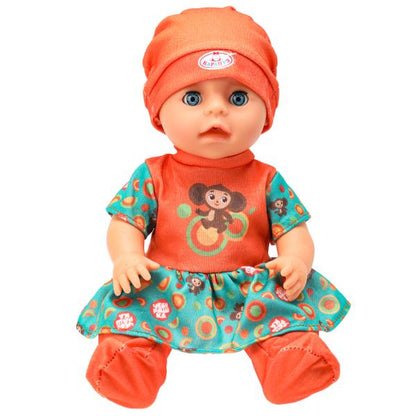 Пупс озвуч Чебурашка 30см, пьет, писает, закр. глазки, 4 акс КАРАПУЗ в кор.12шт