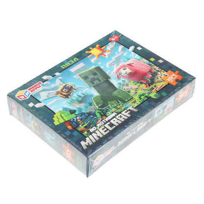 По мотивам Майнкрафт. Пазлы классические в коробке. 104 детали. 190х141х35мм. Умные игры в кор.24шт