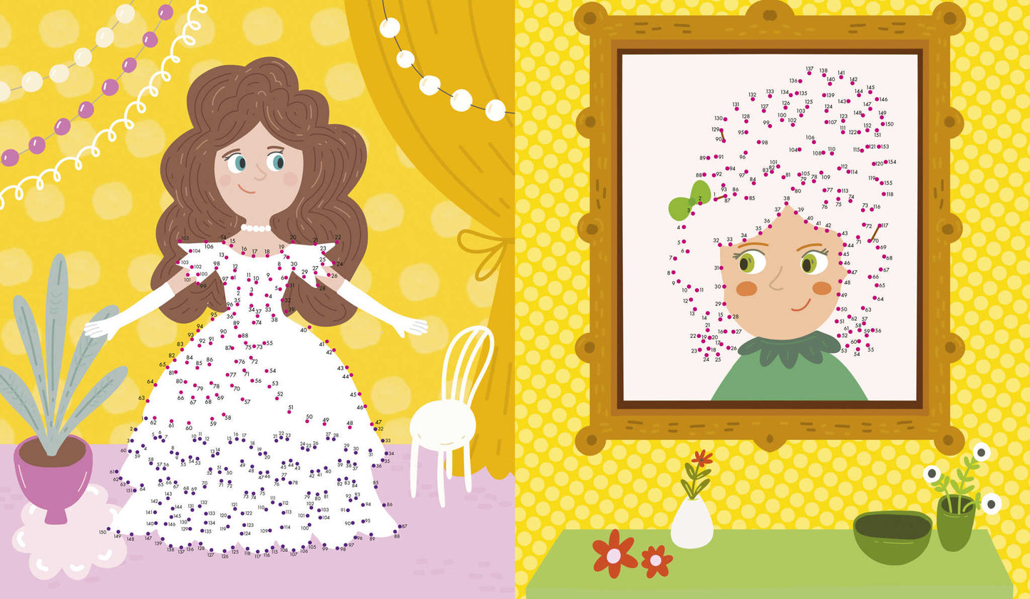 Рисуем и играем. Рисуем по точкам для девчонок