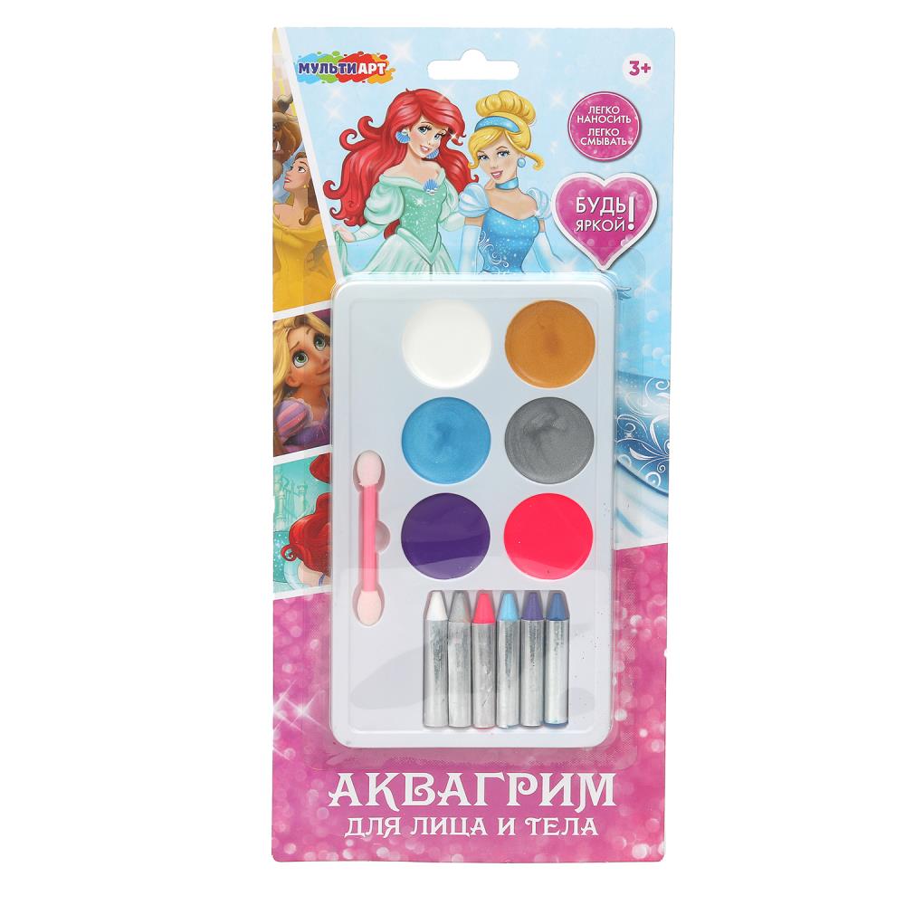 Аквагрим МИКС принцессы дисней МУЛЬТИ АРТ в кор.48шт