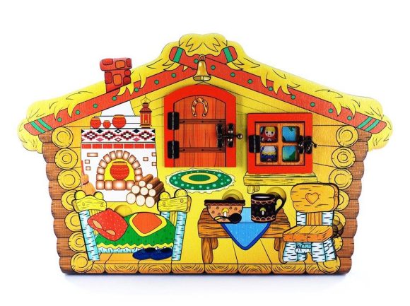 3D Театр настольный с элементами бизиборда "Три медведя" арт.7971 (дерево) /13