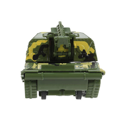 Модель металл МСТА-ГАУБИЦА 12 см, вращается башня, инерция, камуф, кор. Технопарк в кор.2*24шт