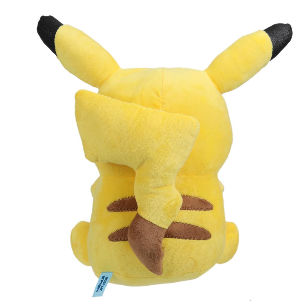 M125221PC-30NS-SY Игрушка мягкая пикачу 30см глаза блестящие, без чипа Добрые игрушки в кор.24шт