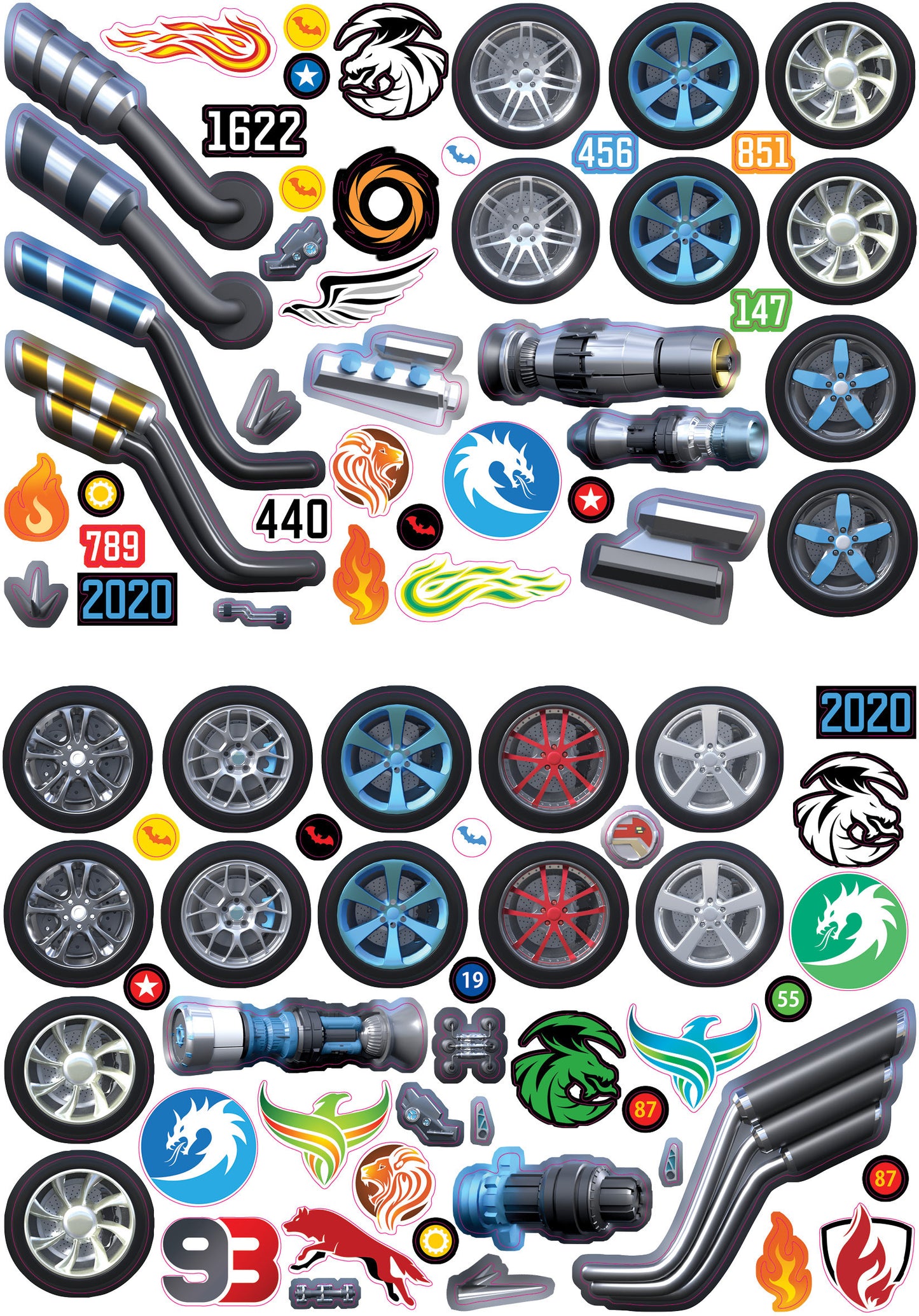 Моя книга наклеек. Авто-тюнинг (более 350 наклеек)